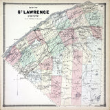 1865 Map of Saint Lawrence County New York