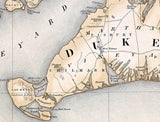 1844 Map of Barnstable County Massachusetts