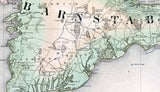 1844 Map of Barnstable County Massachusetts