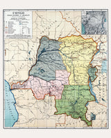 1879 Map of Congo Democratic Republic