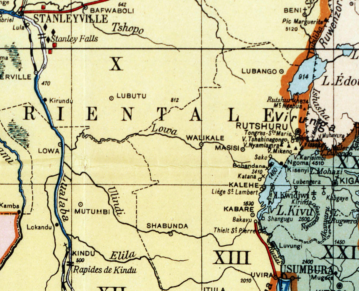 1879 Map of Congo Democratic Republic