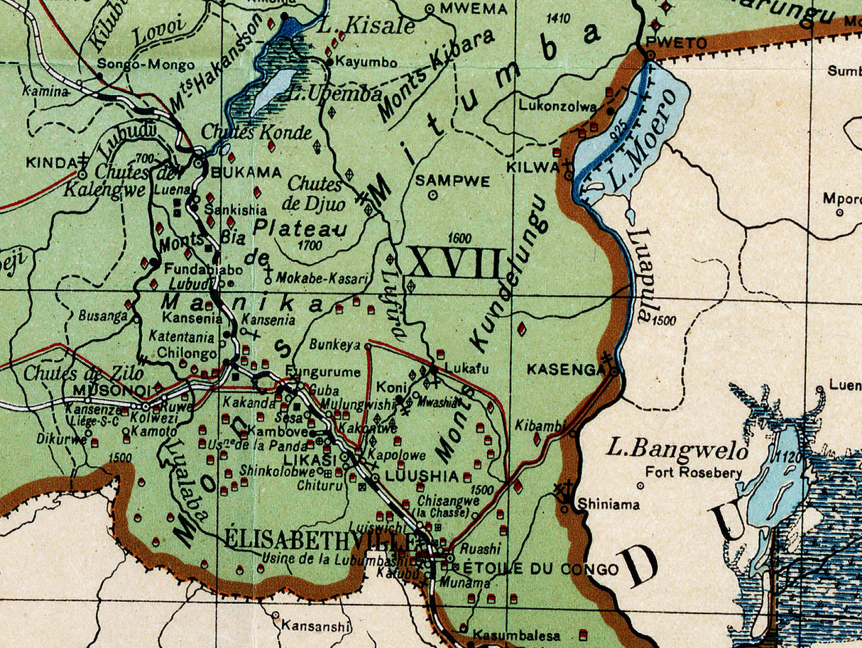 1879 Map of Congo Democratic Republic