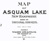 1903 Map of Asquam Lake New Hampshire