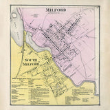 1868 Map of Milford Kent County Delaware