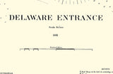 1881 Nautical Chart of Delaware Entrance