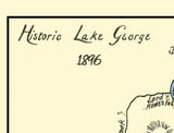 1896 Map of Lake George New York