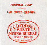 1901 Mineral Map of Lake County California
