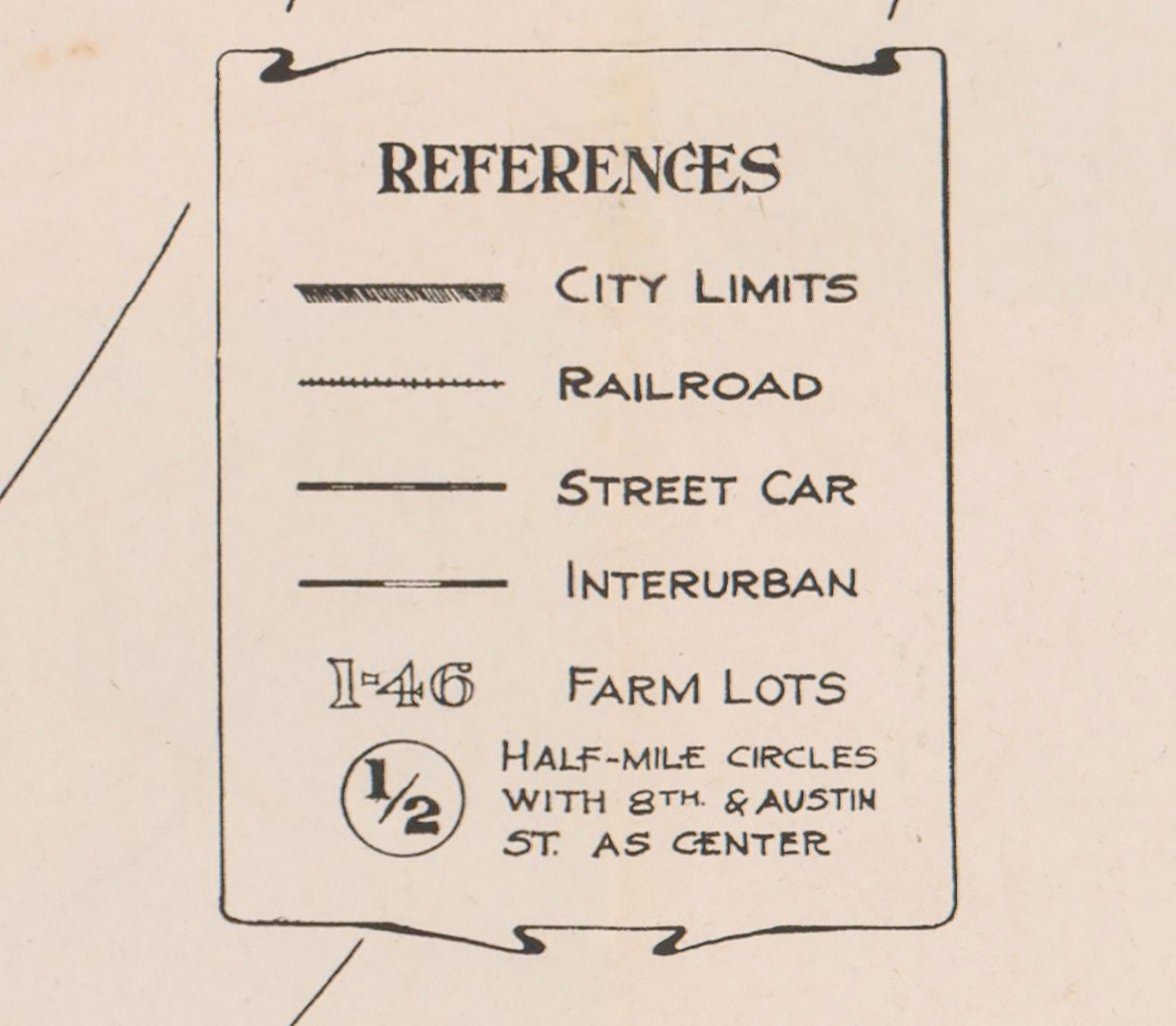 1913 Map of Waco Texas