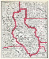 1914 Map of Lake County California