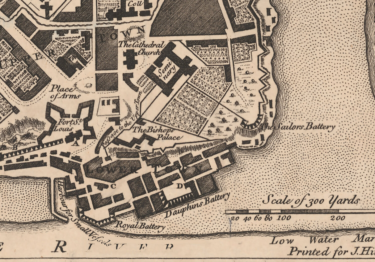 1759 Map of Quebec Canada