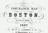 1867 Map of Boston Massachusetts