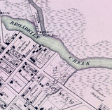 1868 Map of Milton Sussex County Delaware