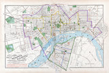 1877 Map of Richmond Virginia and Manchester