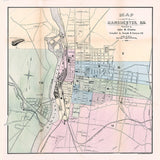 1879 Map of Manchester New Hampshire
