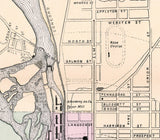 1879 Map of Manchester New Hampshire