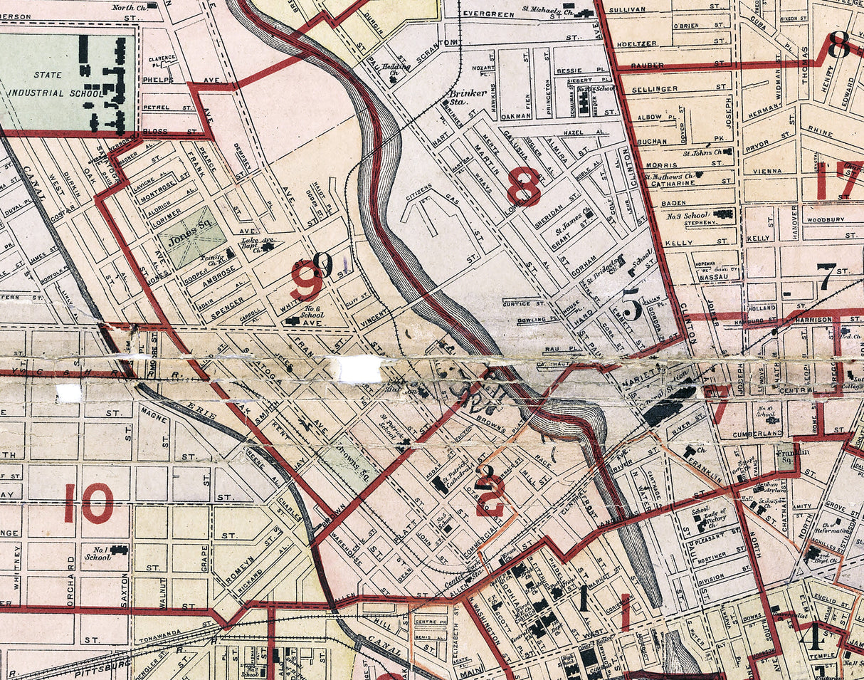 1900 Map of Rochester New York