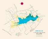 1991 Map of Navarro Mills Lake Texas