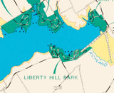 1991 Map of Navarro Mills Lake Texas