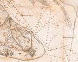1839 Map of Beaufort Harbour North Carolina