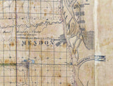 1857 Map of Clayton County Iowa