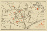 1916 Map of Texas Oil Fields Near Houston and Galveston