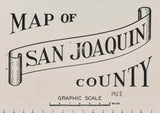 1928 Map of San Joaquin County California