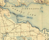 1895 Map of Oneida Lake New York