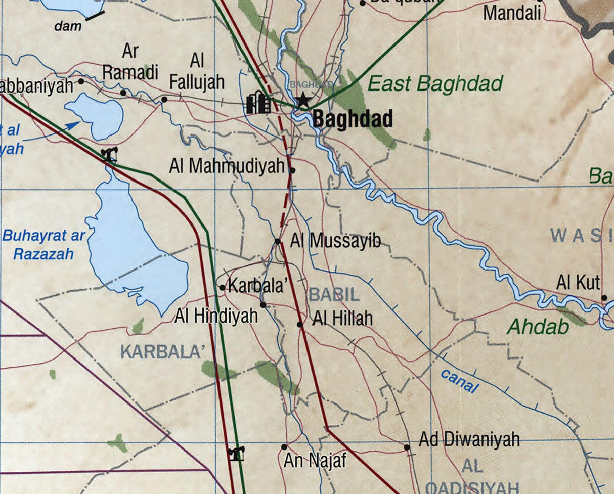 2002 Map of Iraq's Oil and Gas Infrastructure