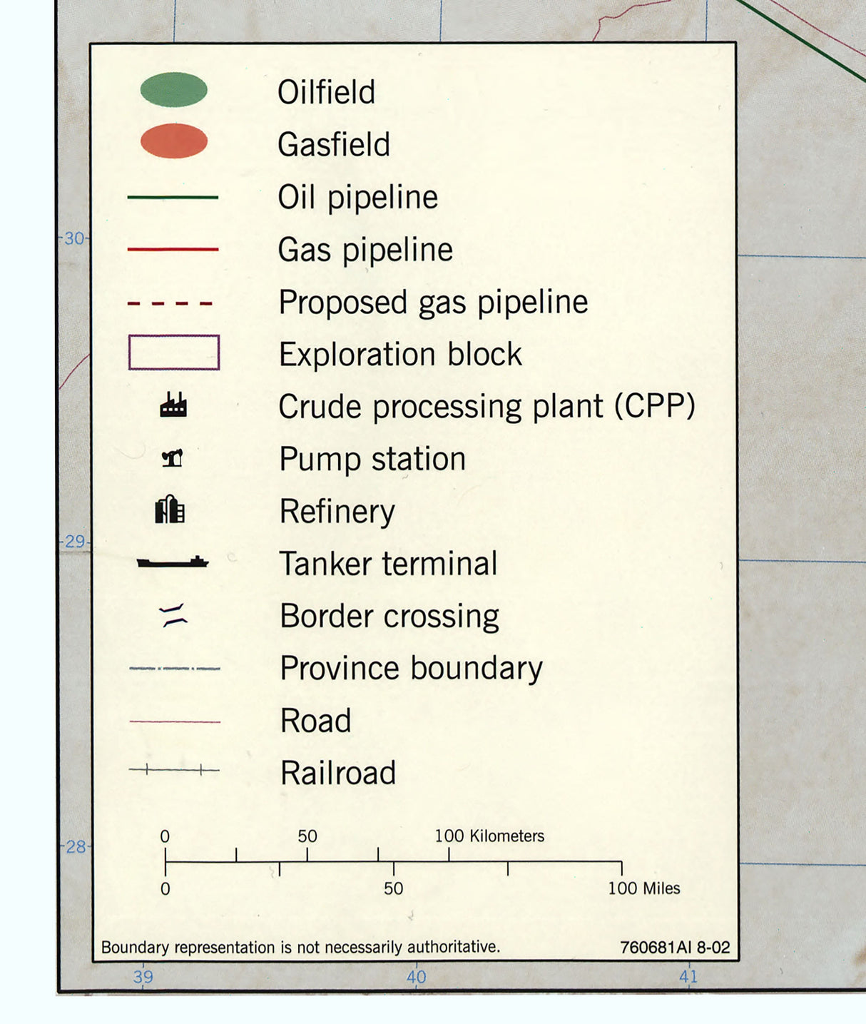 2002 Map of Iraq's Oil and Gas Infrastructure