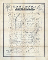 1858 Map of Atherton St Lawrence County New York