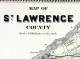 1865 Map of Saint Lawrence County New York