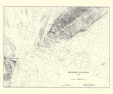 1881 Nautical Chart of Delaware Entrance