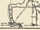 1921 Map of Saint Johns County Florida Saint Augustine