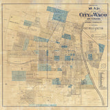 1891 Map of Waco Texas