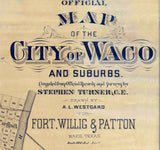 1891 Map of Waco Texas