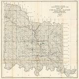 1903 Map of Chickasaw Nation Indian Territory