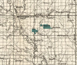 1903 Map of Chickasaw Nation Indian Territory