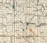 1903 Map of Chickasaw Nation Indian Territory