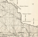 1903 Map of Chickasaw Nation Indian Territory