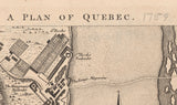 1759 Map of Quebec Canada