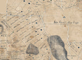 1855 Town Map of Fryeburg Maine