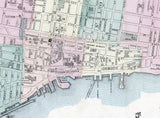 1863 Map of Montreal Canada