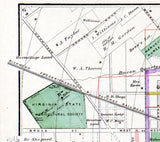 1877 Map of Richmond Virginia and Manchester