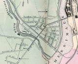 1879 Map of Manchester New Hampshire