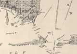 1895 Map of Mobile County Alabama