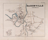 1895 Map of Saxonville Massachusetts