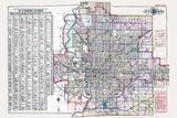 1908 Map of Indianapolis Indiana