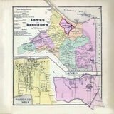 1868 Map of Lewes and Rehoboth Delaware