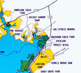 1988 Map of Lake O the Pines Texas