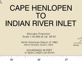 2022 Nautical Chart of Cape Henlopen to Indian River Inlet